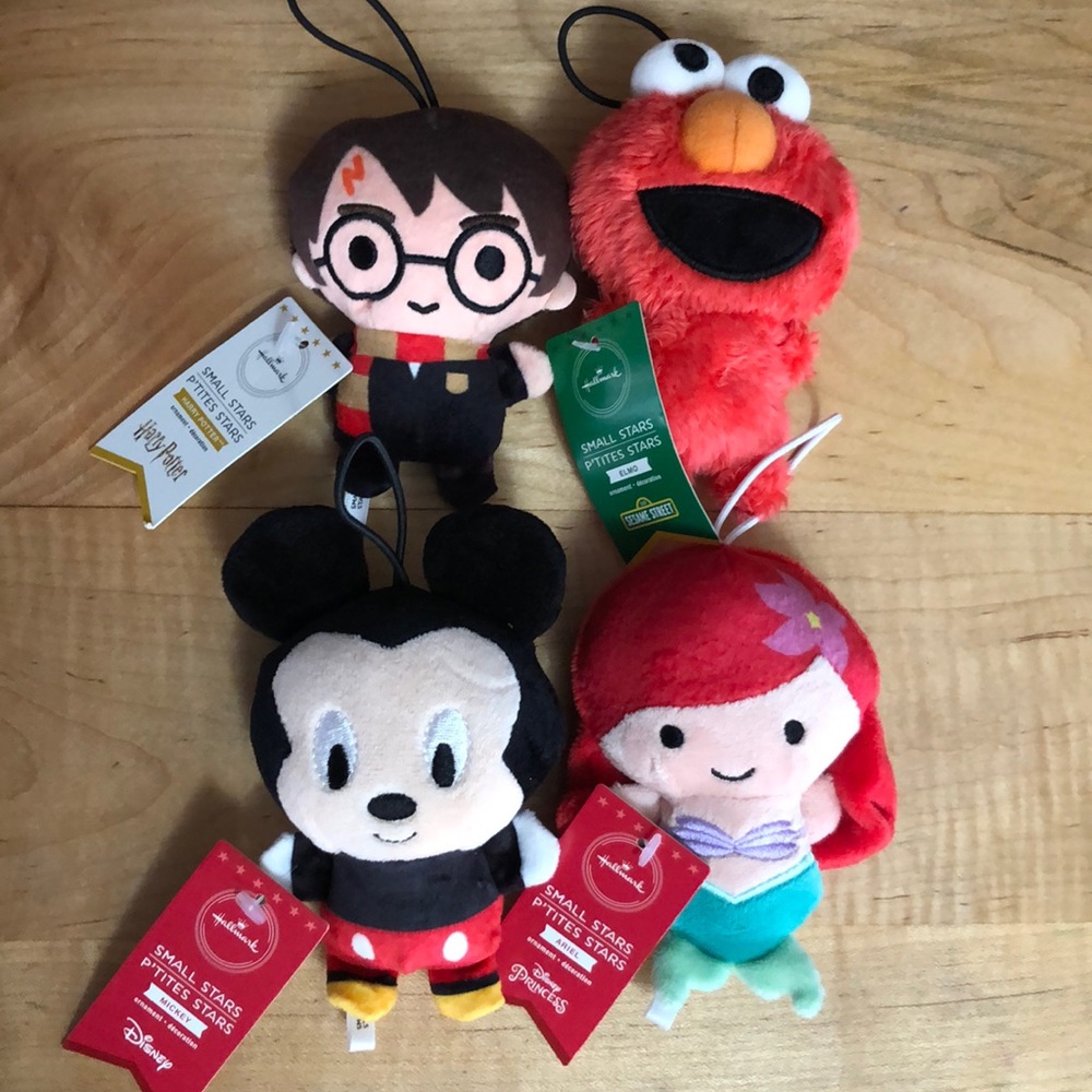 Hallmark plush ornaments